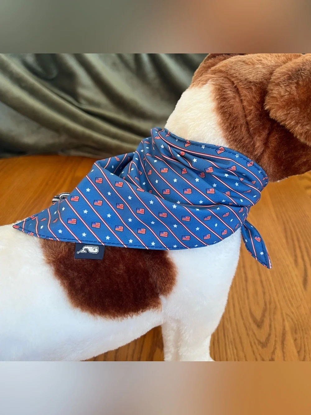 Vineyard Vines Micro Flag Blue Wave S/M Bandana